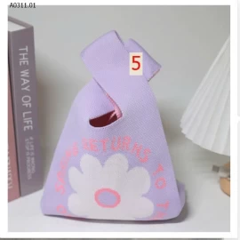 TÚI LEN DỆT HỌA TIẾT  - Giá sỉ 25k/1c (ko kèm charm, ko kèm tem chỉ có túi len)