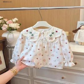  áo babydoll cổ sen thỏ bg  QCCC chính hãng-Giá sỉ 92k