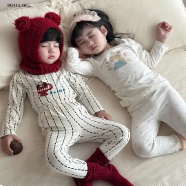Bộ đồ ngủ mùa thu đông Little Fish Lolo Class A cho bé - sỉ giá  size : 90-120 : 105k size : 130-160 : 125k