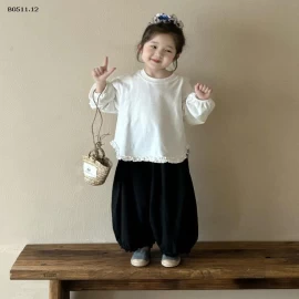 Áo thun dáng rộng vạt tôm quần ống rộng -Giá sỉ áo 142k . quần 179k