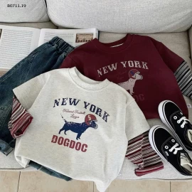 ÁO HỌA TIẾT CÚN GIẢ 2 MẢNH CHO BT-Giá sỉ 135k