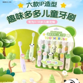 SET 6 BÀN CHẢI YÊU NGỘ NGHĨNH CHO CÁC EM BÉ TỪ 3-12 tuổi - sỉ 45k