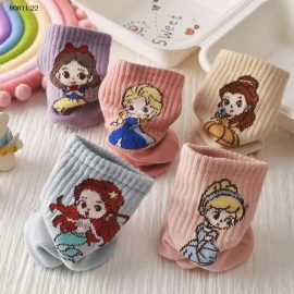 SET 5 ĐÔI TẤT CÔNG CHÚA CHO BG  - sỉ 59k/set 5 đôi