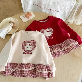 Áo nỉ bé gái NINGLI – xinh như công chúa -Giá sỉ 145k