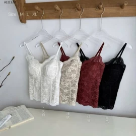  BRA REN KÈM ĐỆM NGỰC.   - sỉ 155k/set 2 chọn màu sz