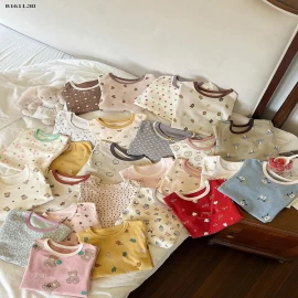 Bộ đồ ngủ cotton nguyên chất loại A họa tiết hoạt hình  cho bé  nhà AMBB  -Giá sỉ sz 80-150: 140k sz 160 : 160k