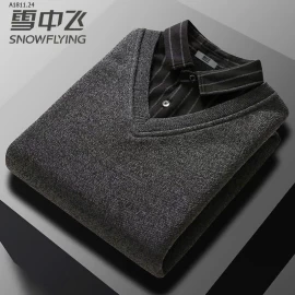 ÁO THU ĐÔNG PHỐI CỔ SƠ MI SNOWFLYING- sỉ 190k