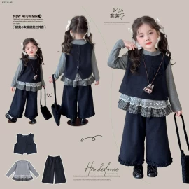 Bộ đồ ren ba mảnh cho bé gái - giá sỉ 290k