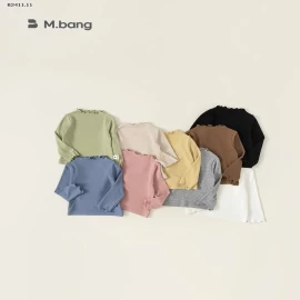 Áo thun cổ bèo dài tay cho bé nhà Mbang -sỉ giá 110k