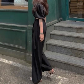 QUẦN ỐNG RỘNG ĐAI RỦ CHO NỮ PHONG CÁCH HIỆN ĐẠI sỉ 160k