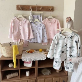 SET PIJAMA CỔ TRÒN QCCC -sỉ Sz 80-120 : 125k              130-160 : 145k