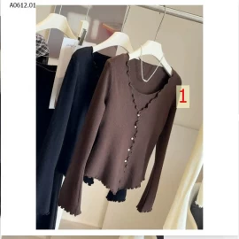 ÁO LEN DỆT KIM VIỀN BÈO GIẢ 2 MẢNH ANNA-sỉ 183k