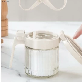 COMBO 3 HŨ ĐỰNG GIA VỊ THỦY TINH NẮP BẬT-sỉ 130k/set 3c cùng màu or mix màu