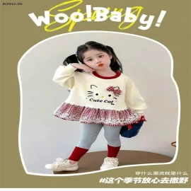 SET KITTY ÁO KÈM QUẦN LEGGING BG -sỉ 115k
