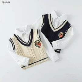 ÁO LEN GILE PHỐI SƠ MI GIẢ HAI LỚP - sỉ 126k