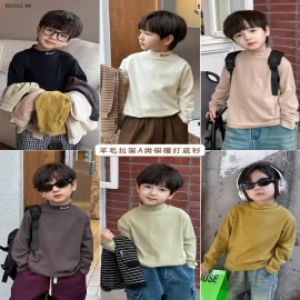Áo lót giữ nhiệt cổ cao cho bé Elmo Baby Children's 2025 mùa đông NHÀ AMBB - Giá sỉ  Sz 90-150 : 102k Sz 160 : 115k Sz 170 : 125k
