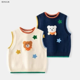 Áo gile len cho bé nhà  WAPYPY-Giá sỉ 143k