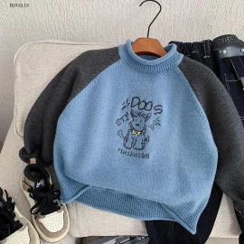 ÁO LEN PHỐI MÀU CHO BÉ TRAI - Giá sỉ sz 90-120: 165k  sz130-160: 185k 