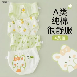 SET 4 QUẦN CHIP TAM GIÁC CHO BÉ GÁI -Giá sỉ 107k