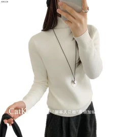 ÁO LEN CỔ CAO LÓT LÔNG CỪU CATKAISER - sỉ 178k