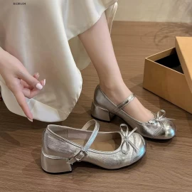 Giày bệt nữ GÓT VUÔNG -Giá sỉ 145k