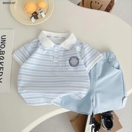 BỘ SHORT POLO KẺ CHO BT  - sỉ 139k