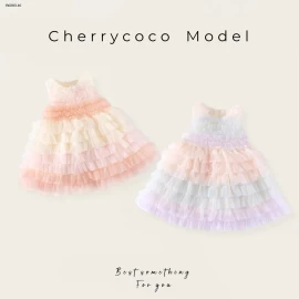 VÁY CÔNG CHÚA SẮC MÀU CHERRYCOCO- sỉ 279k