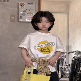 ÁO THUN CHỮ SPRING Giá sỉ sz 100-140 giá 145k, sz 150-160 giá 155k