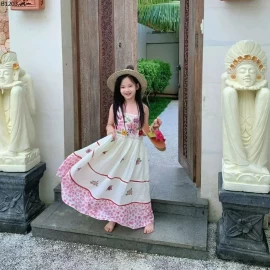 ĐẦM 2S THÊU HOA DOPAMINE Giá sỉ 120-160:  279k 170: 299k