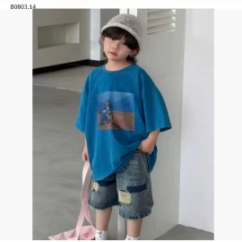 ÁO THUN XANH MIX SHORT VẢY SƠN- Giá sỉ áo 185k, quần 195k