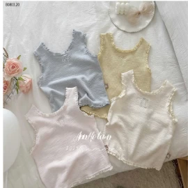 ÁO GÂN SÁT NÁCH THÊU NƠ NINGLI- sỉ 68k