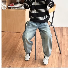 JEANS BAGGY BASIC 25G163 AMBB-Giá sỉ  sz 90-150 giá 223k  sz 160 giá 243k sz 170 giá 263k