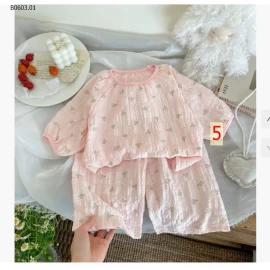 set bộ bé gái-Giá sỉ   sz 80-110: 73k/bộ, sz  120-150: 89k/bộ  (nhận đơn từ 2 bộ)