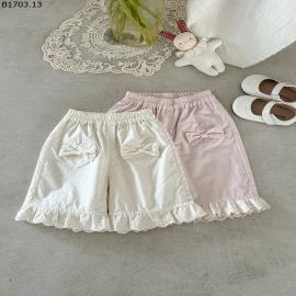 QUẦN NƠ VIỀN REN CHO BG sỉ 169k