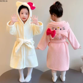 ÁO CHOÀNG TẮM KITTY CHO BG sỉ 130k