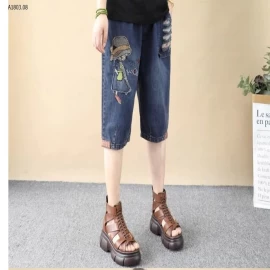 QUẦN JEAN LỬNG HỌA TIẾT CHO NỮ  - sỉ 169k