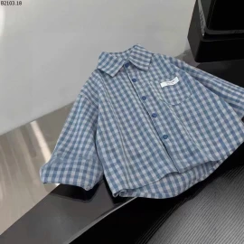 ÁO SƠ MI KẺ CHO BÉ TRAI gia si 227k