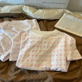 BỘ MẶC NHÀ HỌA TIẾT TRÁI TIM CHO NỮ - sỉ 90k