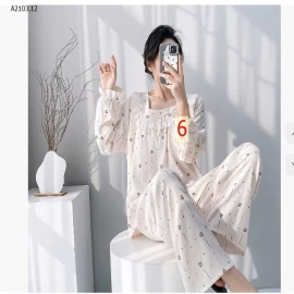 BỘ NGỦ MẶC NHÀ CHO NỮ  - sỉ 186k