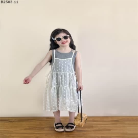 SET VÁY 2S REN MỎNG MIX 2S XÁM sỉ 289k