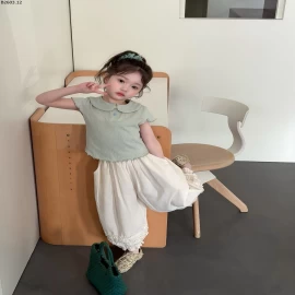 ÁO CỔ SEN MIX QUẦN VIỀN BÈO sỉ áo: 156k quần: 196k