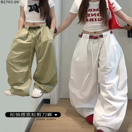 Quần ống rộng dáng suông thời thượng dành cho nữ si 182k