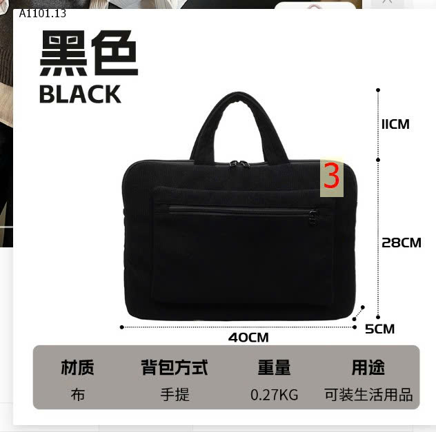 TÚI ĐỰNG LAPTOP, TÀI LIỆU NHIỀU NGĂN - Giá sỉ 145k