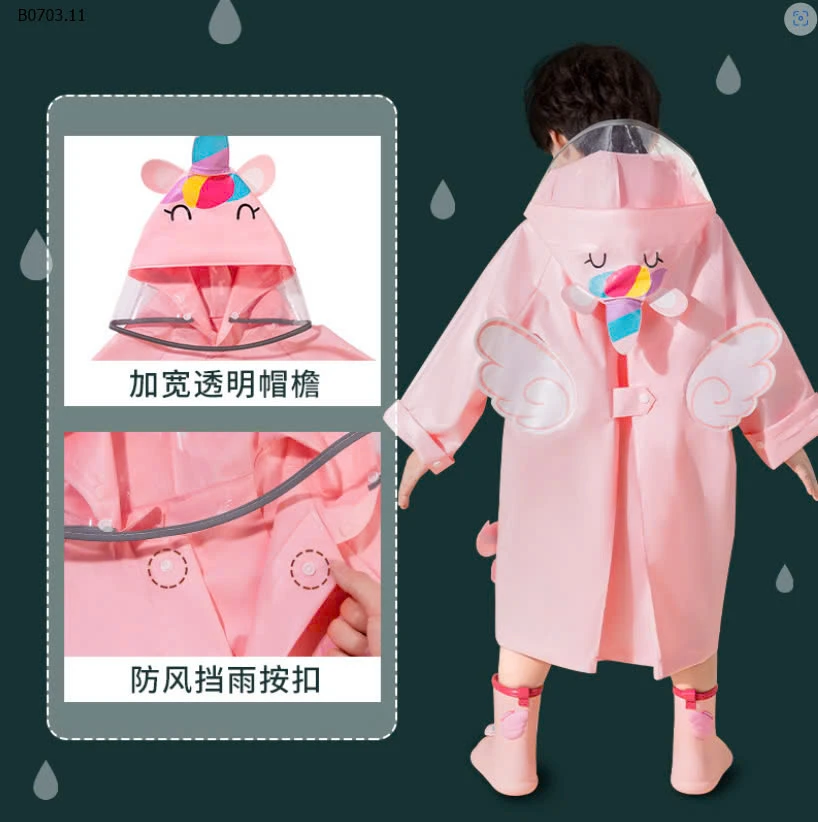 ÁO MƯA EVA CHO BÉ-sỉ 129k
