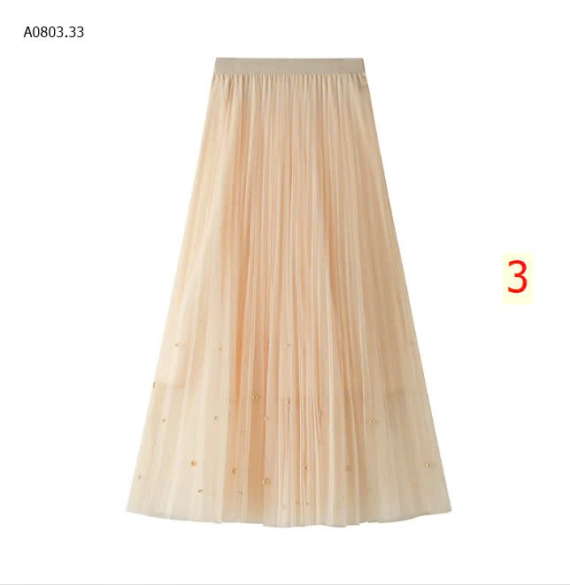 CHÂN VÁY XẾP LY ANGEL ĐÍNH CƯỜM-sỉ 145k