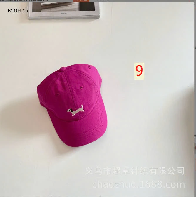 MŨ LƯỠI CHAI THÊU CÚN-sỉ 89k