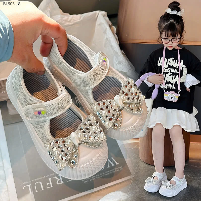 GIÀY BÚP BÊ NƠ CHO BÉ -sỉ Sz 26-30 : 128k            Sz 31-36 : 138k 