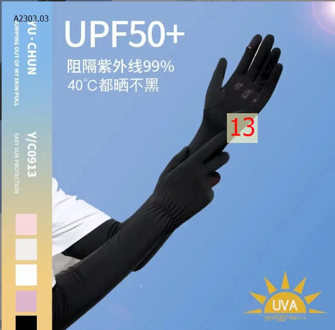 GĂNG TAY CHỐNG NẮNG DÁNG DÀI CAO CẤP UPF50+THẾ HỆ MỚI-sỉ 66k