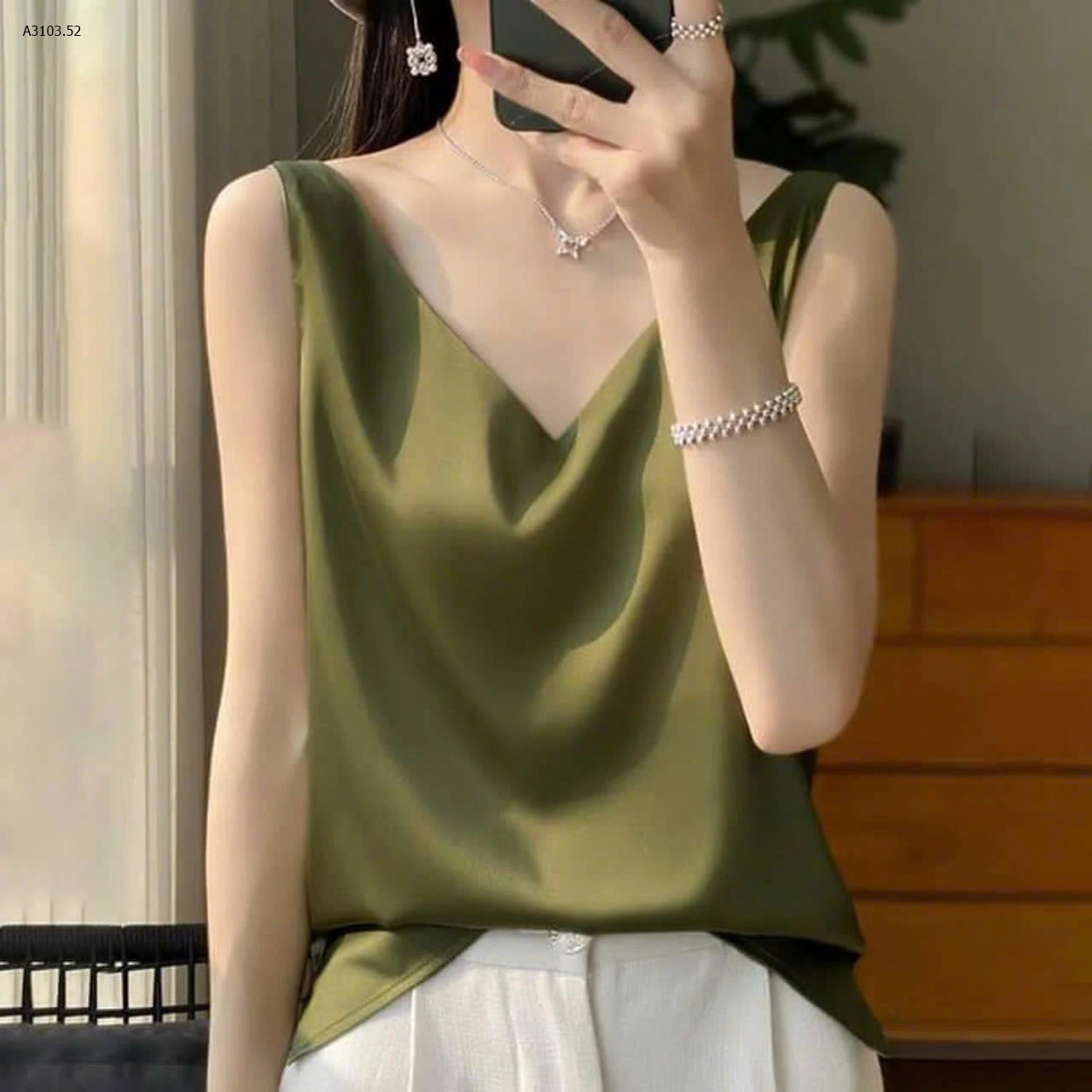 ÁO LỤA SÁT NÁCH NỮ - sỉ 136k set 2 áo chọn màu size
