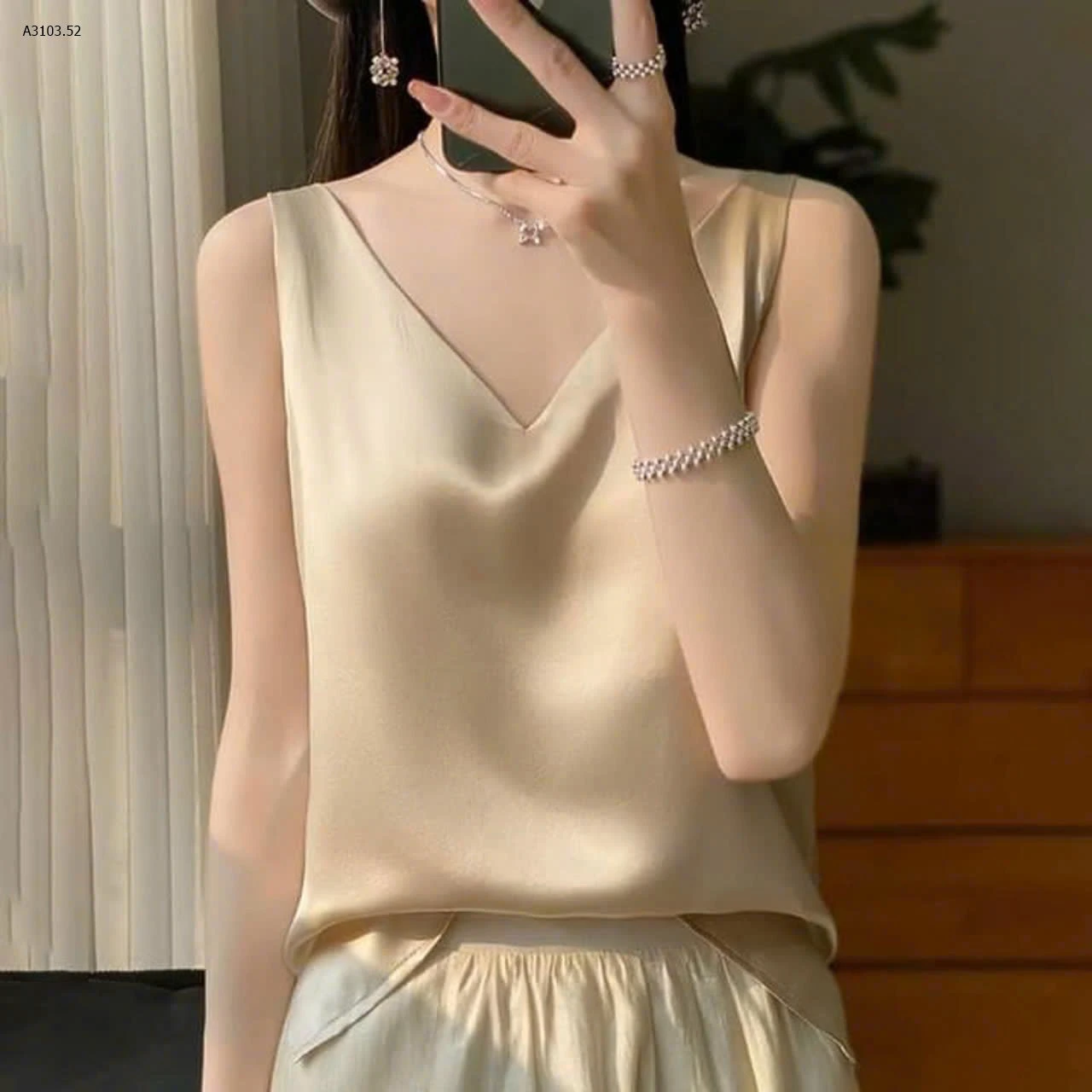 ÁO LỤA SÁT NÁCH NỮ - sỉ 136k set 2 áo chọn màu size